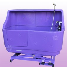 Pupkus Paw Print Bath with Splashback- Purple